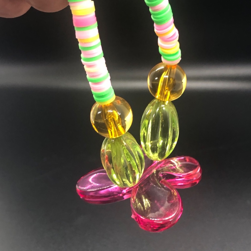 Butterfly Elastic Clay Beads Stretch Bracelet - Picture 13 of 14